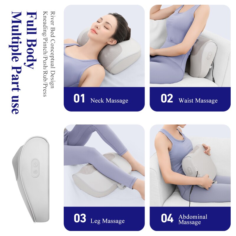 Neck Massager Pillow | Vibrating Neck Pillow | Wealth of Wellness